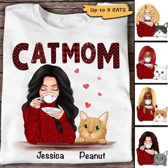 Personalized Cat Mom Shirt for Cat Lovers - Thegiftio UK