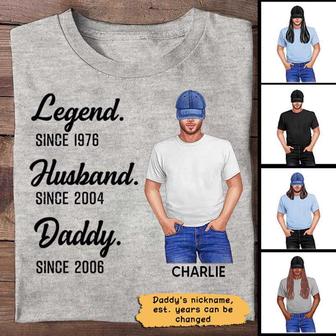 Cool Dad Legend Personalized T-Shirt - Gift for Dad - Thegiftio UK