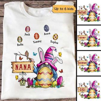 Grandma Gnome Easter Personalized T-Shirt - Gift for Grandma - Thegiftio UK