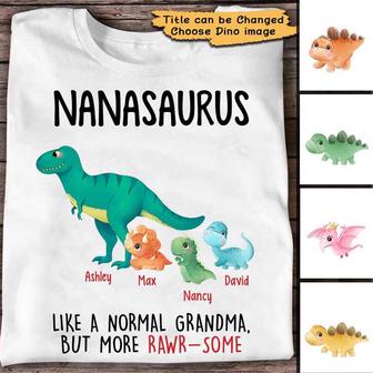 Grandmasaurus More Awesome Custom T-Shirt - Gift for Grandma - Thegiftio UK