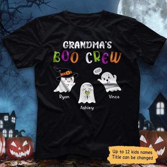 Grandma's Boo Crew Cute Ghost Custom T-Shirt - Family Gift - Thegiftio UK