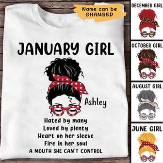 Messy Bun Girl Birthday Gift Personalized T-Shirt - Gift - Thegiftio UK