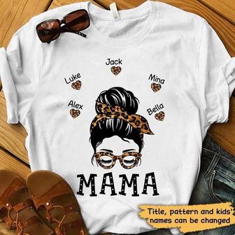 Mom Life Pattern Personalized T-Shirt - Gift for Mom - Thegiftio UK