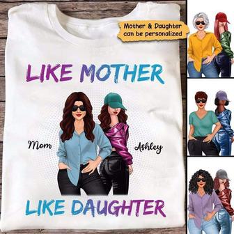 Mother Daughter Posing Linked Forever Custom T-Shirt - Gift - Thegiftio UK