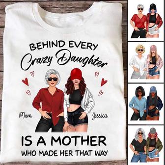 Posing Mother And Daughter Custom T-Shirt - Gift for Mom - Thegiftio UK