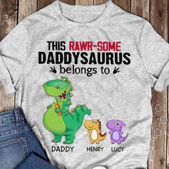 Rawrsome Grandpasaurus Custom T-Shirt - Gift for Dad - Thegiftio UK