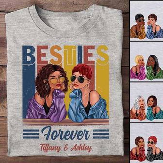Retro Fashion Besties Custom T-Shirt - Gift for Family - Thegiftio UK