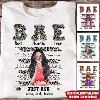 Best Auntie Ever Personalized T-Shirt - Gift for Aunt - Thegiftio UK