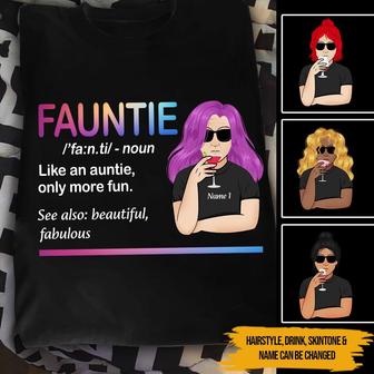 Fauntie Like An Auntie Custom T Shirt - Gift for Aunt - Thegiftio UK