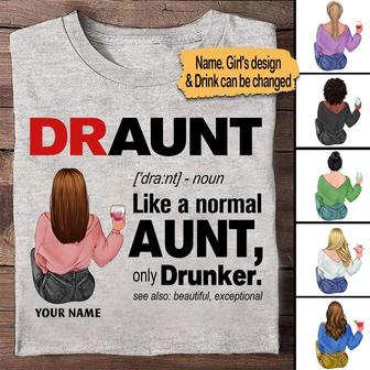 Auntie Mother's Day Custom T-Shirt - Gift for Auntie - Thegiftio UK