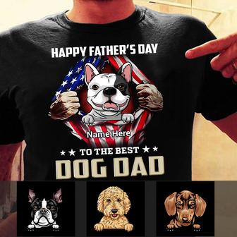 Personalized Dog Dad Grandpa T Shirt - Thegiftio UK