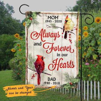 Personalized Memorial Cardinal Bird Garden Flag for You - Thegiftio UK