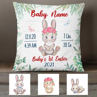 Personalized First Baby Easter Pillow for New Parents - Thegiftio UK