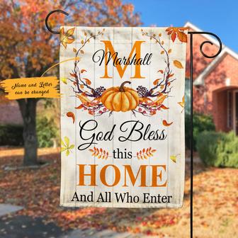 Personalized Thankful Fall Garden Flag for Home - Thegiftio UK