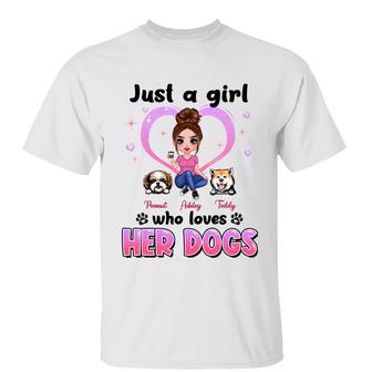 Doll Woman Sitting Just A Woman Custom T-Shirt - Thegiftio UK