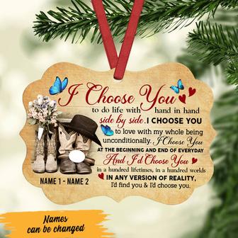 Personalized I Choose You Couple Benelux Ornament - Thegiftio UK