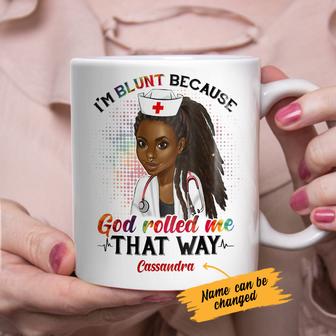 Personalized BWA Nurse I'm Blunt Mug - Thegiftio UK