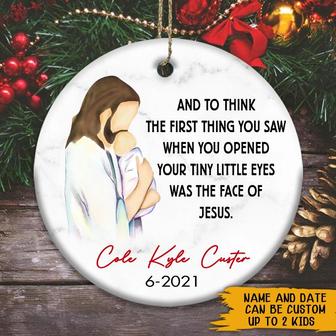 Baby Loss Jesus Holding Custom Ornament - Memorial Gift - Thegiftio UK