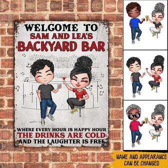 Backyard Custom Metal Sign Every Hour Is Happy Hour - Gift - Thegiftio UK