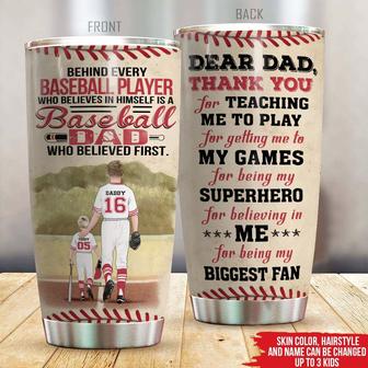 Baseball Dad Personalized Tumbler - Gift for Baseball Dads - Thegiftio UK