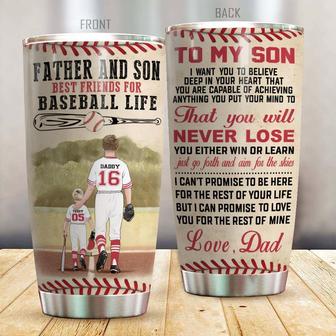 Baseball Custom Tumbler For My Son - Personalized Gift - Thegiftio UK