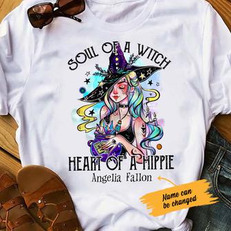 Personalized Witch Halloween White T Shirt - Thegiftio UK