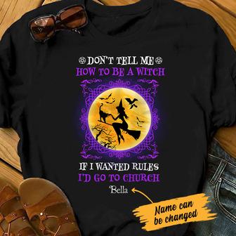 Personalized Witch Switch Halloween T Shirt - Thegiftio UK