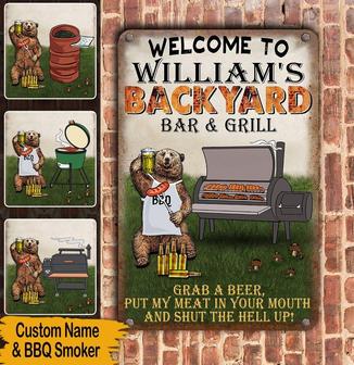 Grab A Beer Put My Meat In Your Mouth Custom Metal Sign - Thegiftio UK
