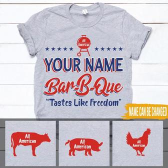 BBQ Taste Like Freedom Custom T-Shirt - Gift for Dad - Thegiftio UK