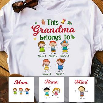 Personalized Mom Grandma T Shirt - Thegiftio UK