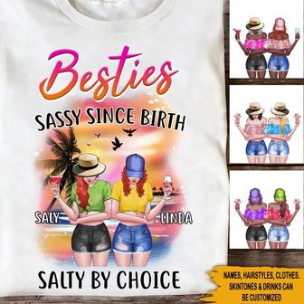 Best Friends Beach Personalized T Shirt - Gift for Besties - Thegiftio UK