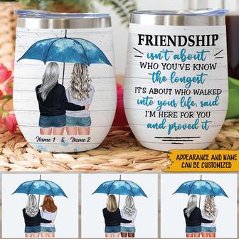 Best Friends Personalized Wine Tumbler - Gift for Friends - Thegiftio UK