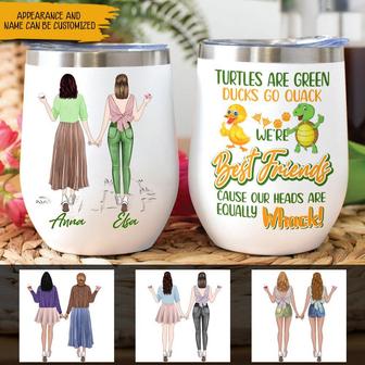 Best Friends Personalized Wine Tumbler - Gift for Friends - Thegiftio UK