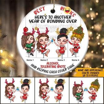 Bestie Christmas Personalized Ornament - Best Friend Gift - Thegiftio UK