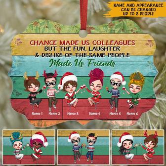 Chance Made Us Colleagues Custom Ornament - Christmas Gift - Thegiftio UK