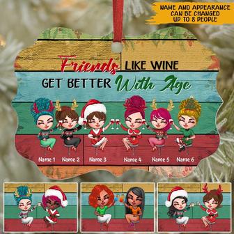 Bestie Christmas Personalized Ornament - Gift for Friends - Thegiftio UK