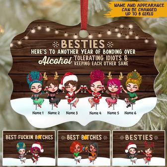 Bestie Christmas Personalized Ornament - Best Friend Gift - Thegiftio UK