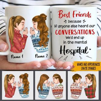 Bestie If Anyones Heard Our Conversation Custom Mug - Thegiftio UK