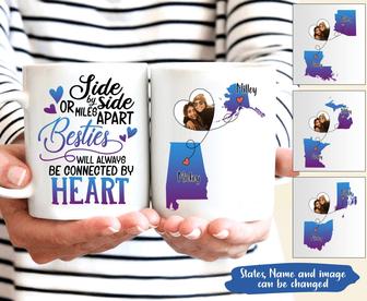 Bestie Always Connected Personalized Mug - Gift for Bestie - Thegiftio UK