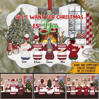 All I Want For Christmas Custom Ornament - Gift for Bestie - Thegiftio UK