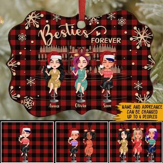 Bestie Forever Personalized Ornament - Gift for Best Friend - Thegiftio UK