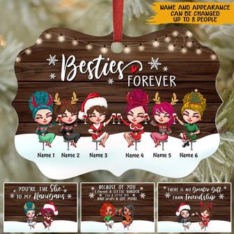 Bestie Forever Custom Ornament - Gift for Best Friends - Thegiftio UK