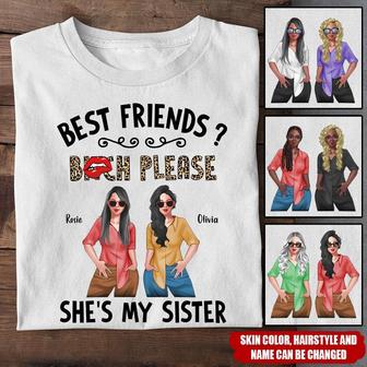 Bestie Bitch Please Custom T-Shirt - Gift for Best Friends - Thegiftio UK