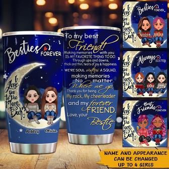 Besties Forever Custom Tumbler - Gift for Best Friends - Thegiftio UK