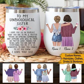 Bestie Wine Mug Personalized Tumbler - Gift for Best Friend - Thegiftio UK