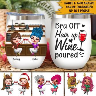 Bestie Wine Tumbler Custom Wine Cup - Gift for Wine Lovers - Thegiftio UK