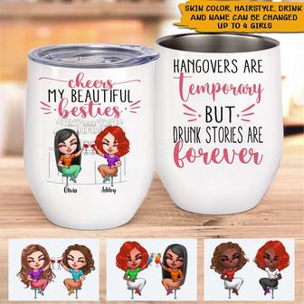 Cheers My Beautiful Besties Custom Wine Tumbler - Gift - Thegiftio UK