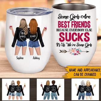 Bestie Custom Wine Tumbler - Gift for Best Friends - Thegiftio UK