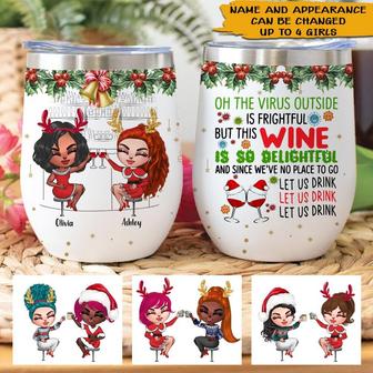 Bestie Wine Tumbler Custom - Gift for Best Friends - Thegiftio UK