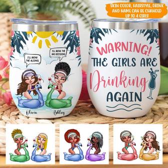 Bestie Wine Tumbler Custom Wine Tumbler - Gift for Friends - Thegiftio UK